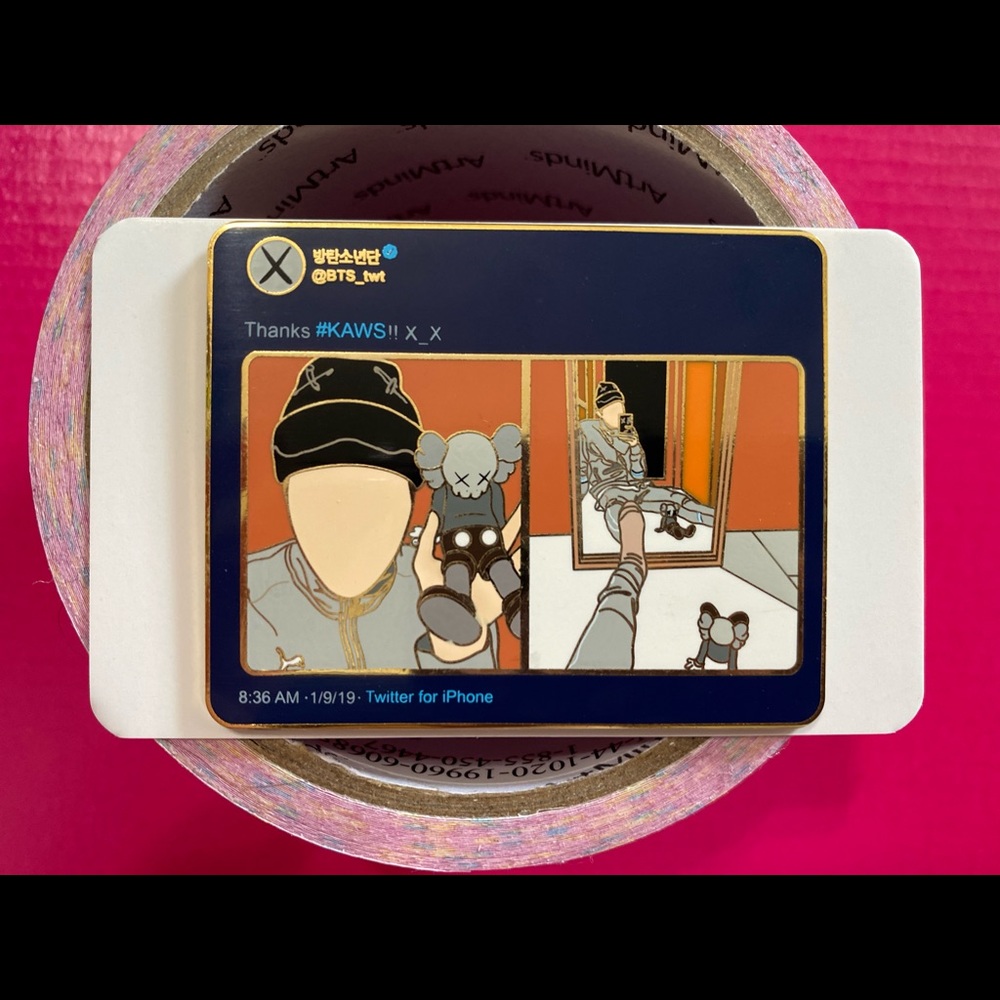 BTS Enamel Pin Kpop Pin Hobi Jhope Kaws Twitter